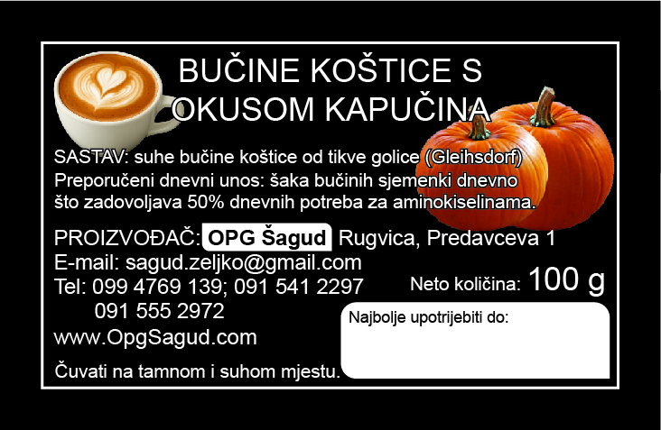 koštice s kapučinom